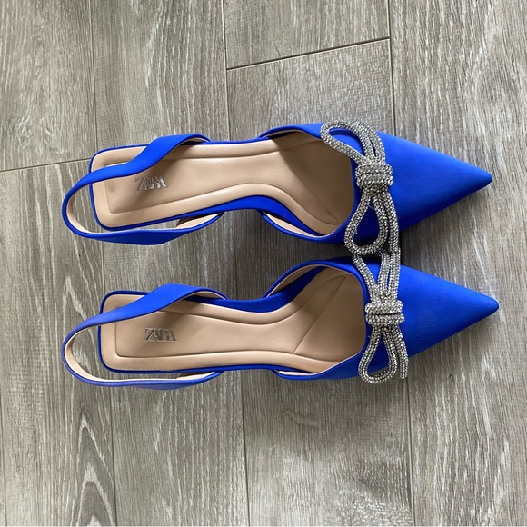 Blue Zara Heels - Picture 1 of 3
